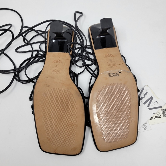Zara Strappy heels size 7.5 - Picture 3 of 6